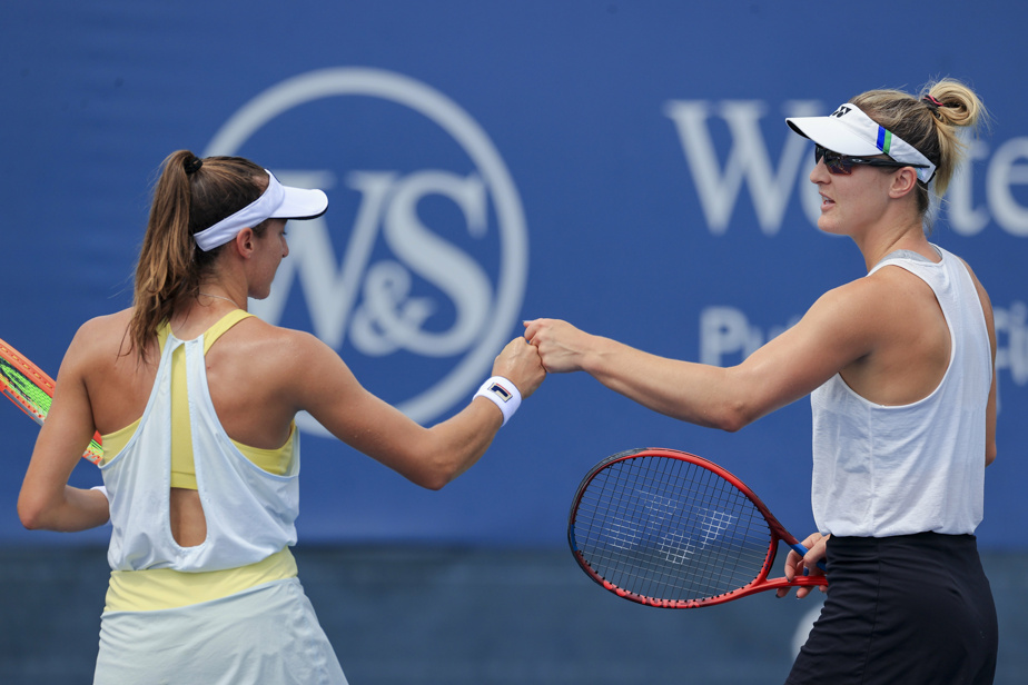 US Open Fernandez defeat and Dabrowski win in women's doubles