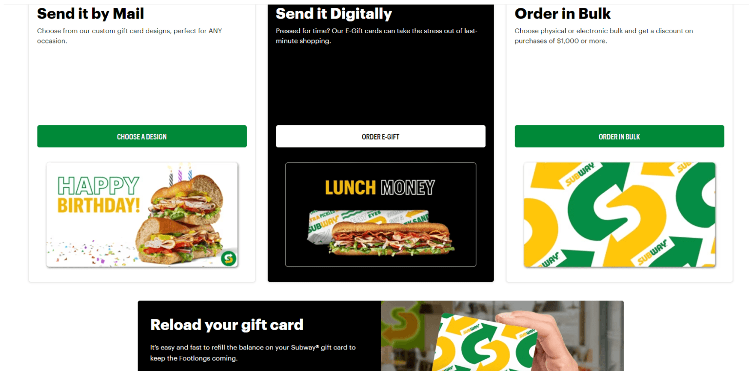 How to check Subway Gift Card Balance Easy Methods